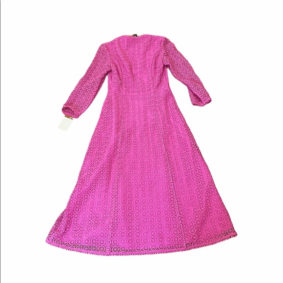 TEMPERLEY LONDON*Guipure Pink Lace Dress*US 2 $795 - Picture 6 of 7